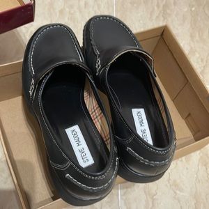 New Steve Madden black leather shoes